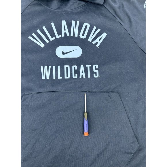 Villanova Wildcats Sweatshirt Men's XXL Blue Nike Long Sleeve Hoodie Fleece - Picture 3 of 11